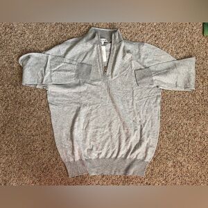 NWT Peter Millar Crown Soft Stripe Sweater 1/4 Zip